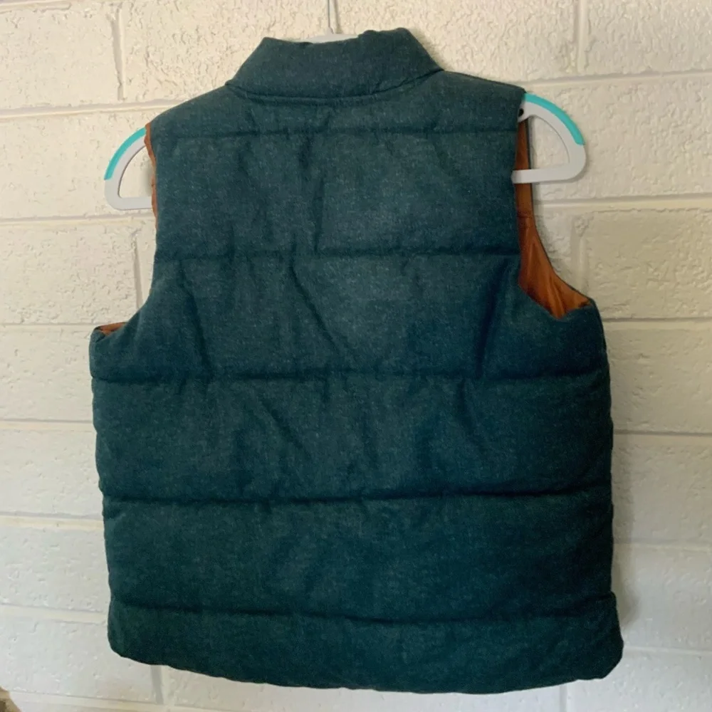 Boys Old Navy dark emerald Green puffer vest size Small 6/7 - Picture 2 of 7